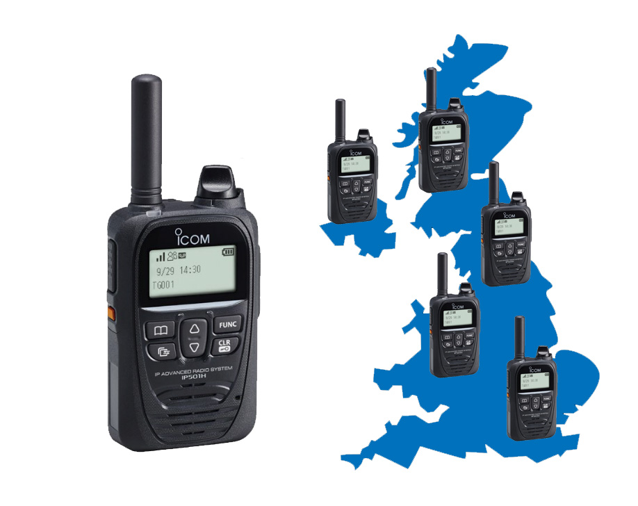 Nationwide coverage of Icom IP501H